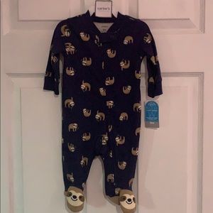 Zipper Sloth onesie